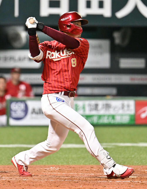 【楽天】辰己涼介、８試合連続安打となる適時打「古謝が前回好投したのに勝たせて…」