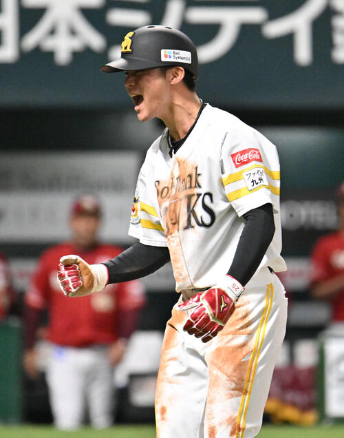 【ソフトバンク】庄子雄大が好走塁で一時同点のホームイン「代走での活躍は評価上がる」小久保監督