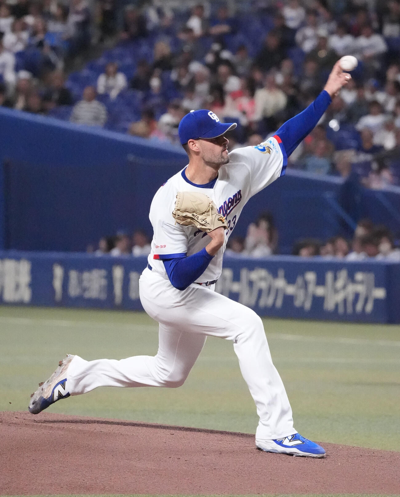 中日対広島　中日先発のマラー（撮影・森本幸一）