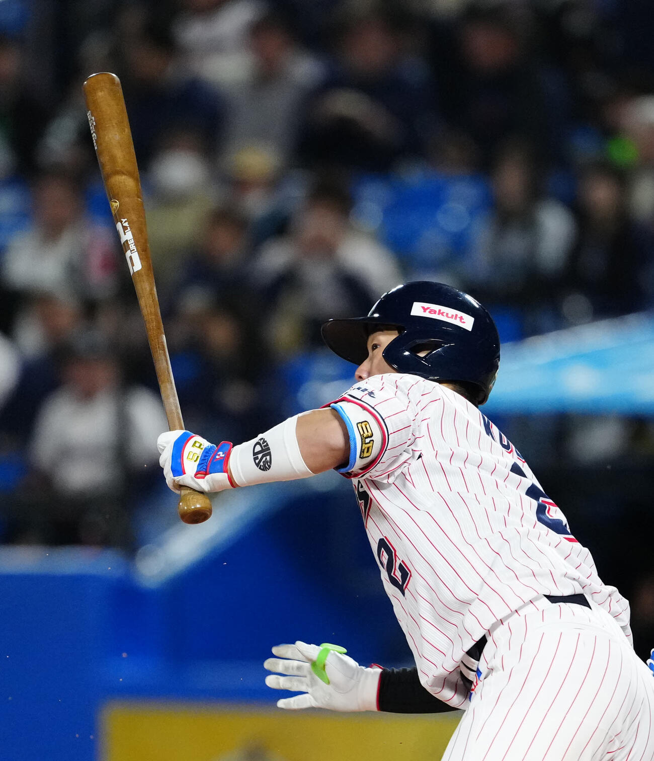 ヤクルト対DeNA 5回裏ヤクルト1死、内野安打とする古賀（撮影・江口和貴）
