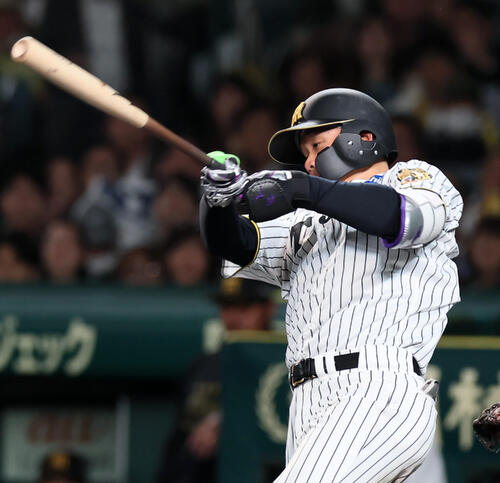 【阪神】森下翔太が大勢との力勝負に完勝　154キロ打ち砕き左中間割る二塁打　侍ジャパン対決
