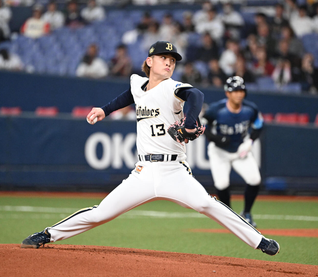 オリックス対西武　先発するオリックス寺西（撮影・和賀正仁）
