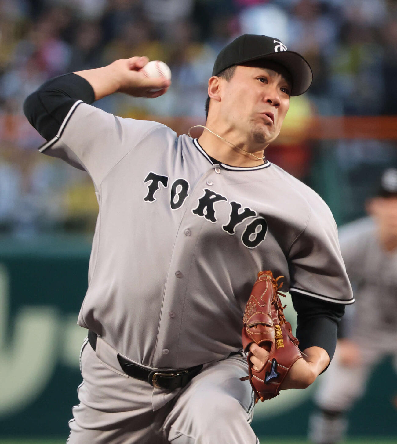 阪神対巨人　巨人先発の田中将（撮影・西尾就之）