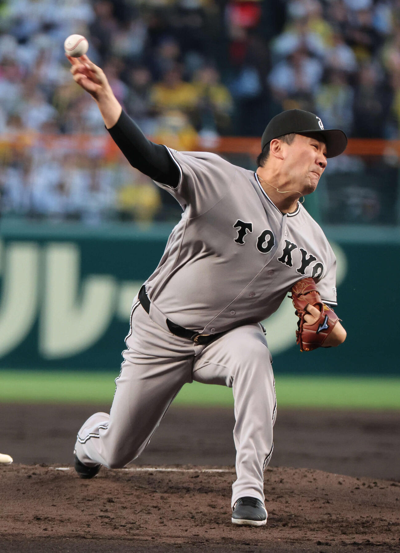 阪神対巨人　巨人先発の田中将（撮影・西尾就之）