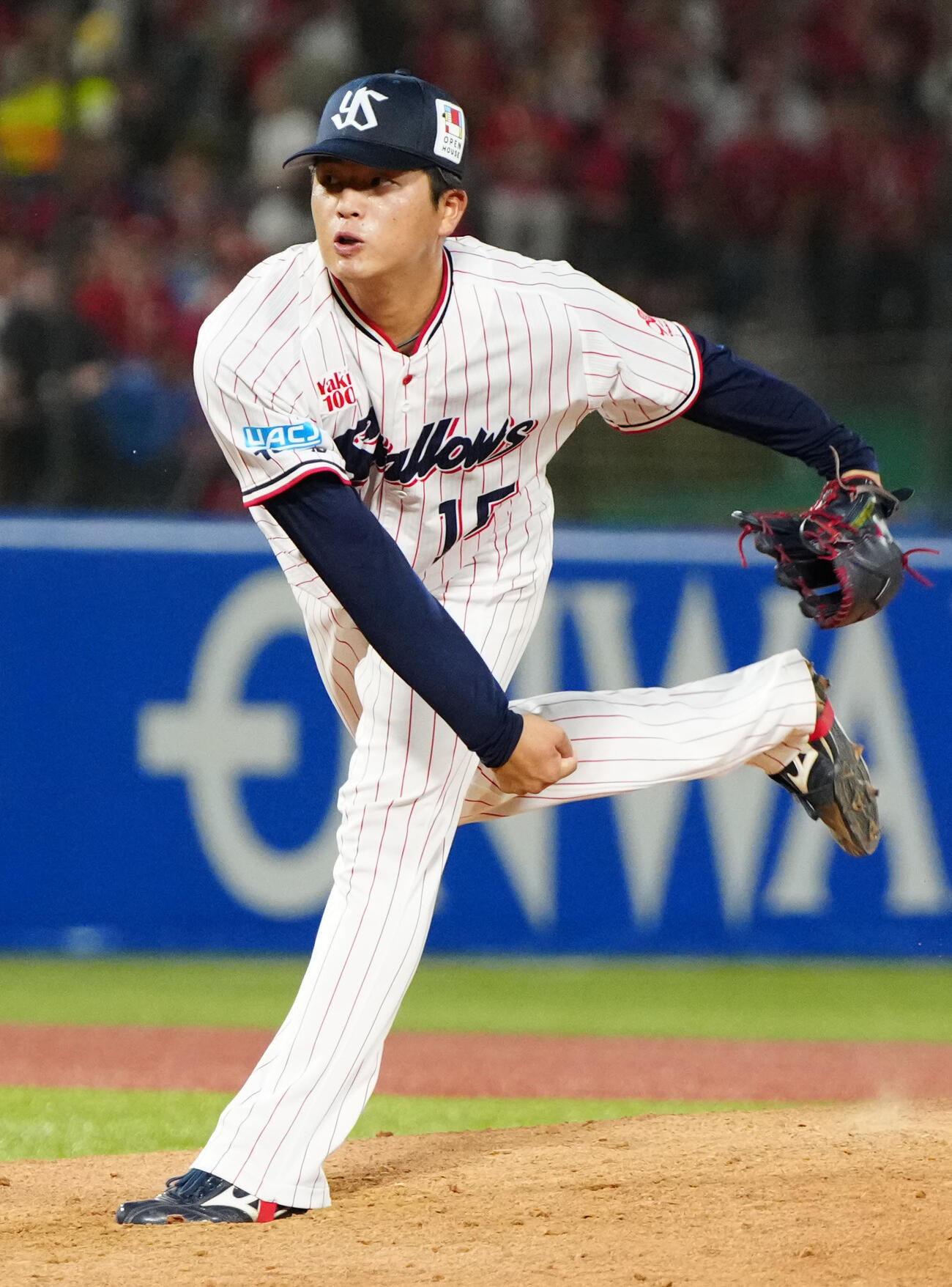ヤクルト中村優斗（2025年7月撮影）