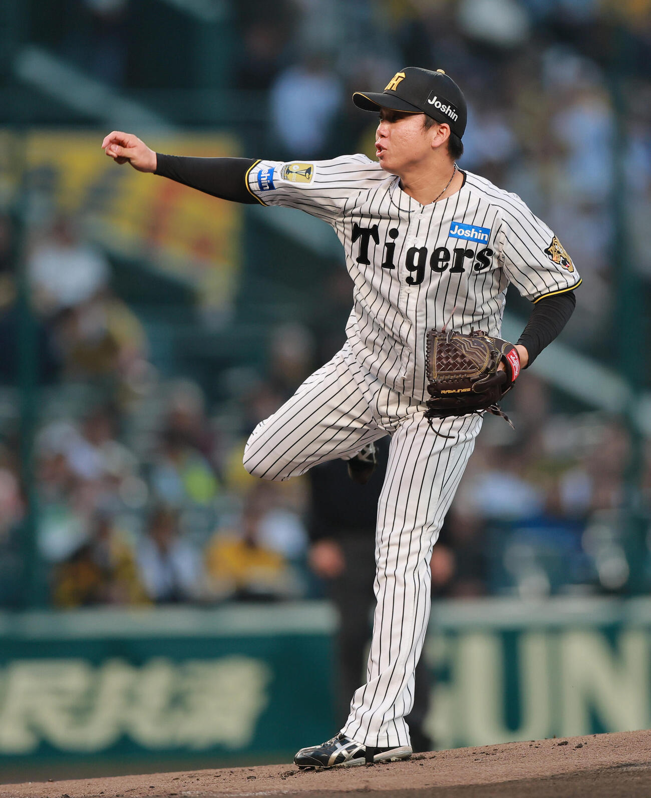 阪神対中日　阪神先発の村上（撮影・上山淳一）