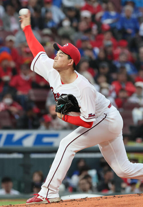 【広島】岡本駿５回５安打１失点でまたも先発初勝利ならず　立ち上がりから球数かさみ52球
