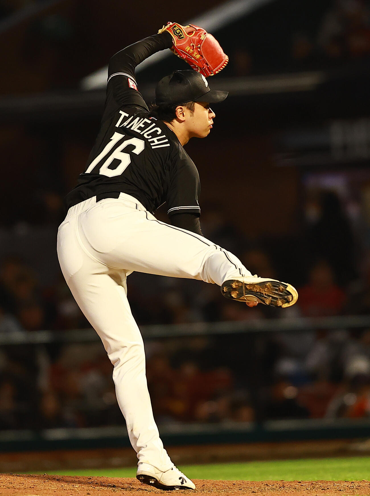 楽天対ロッテ　ロッテ先発の種市（撮影・野上伸悟）