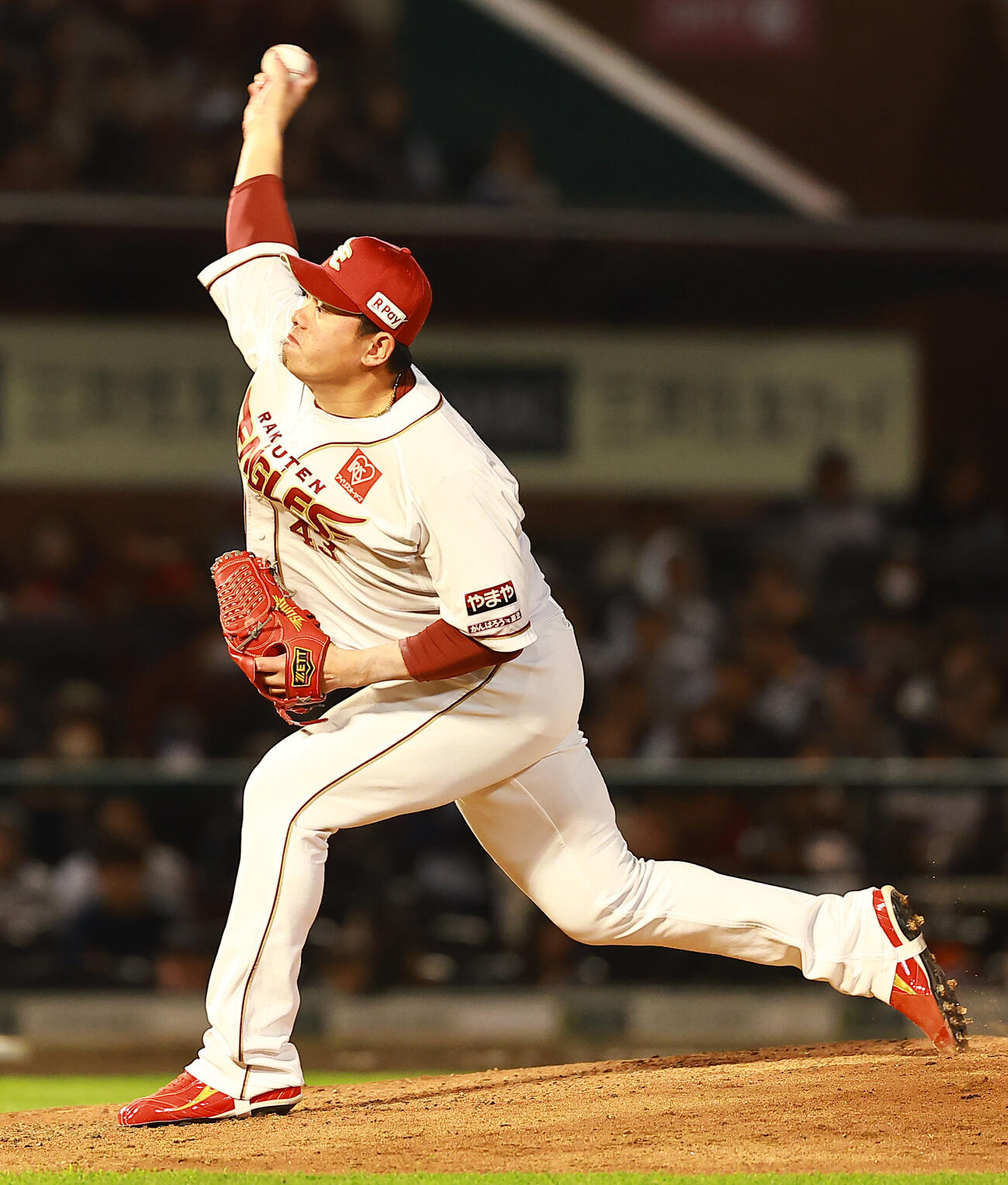 楽天対ロッテ　力投する楽天宋（撮影・野上伸悟）