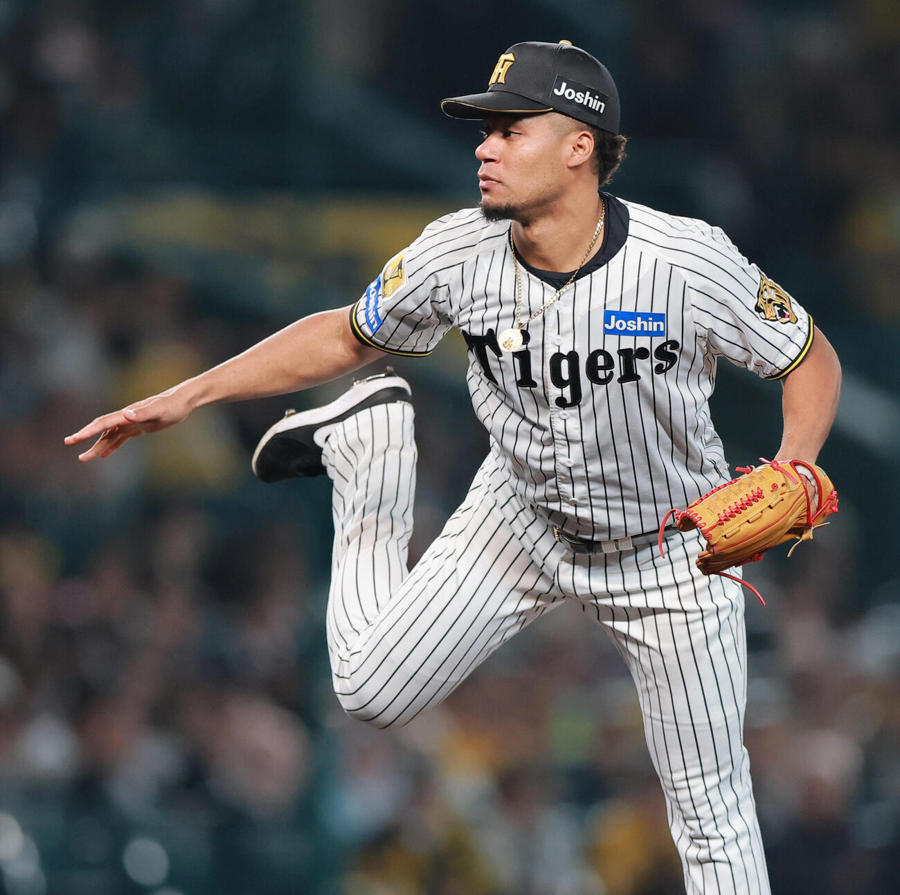 阪神対中日　7回表に登板する阪神モレッタ（撮影・上山淳一）
