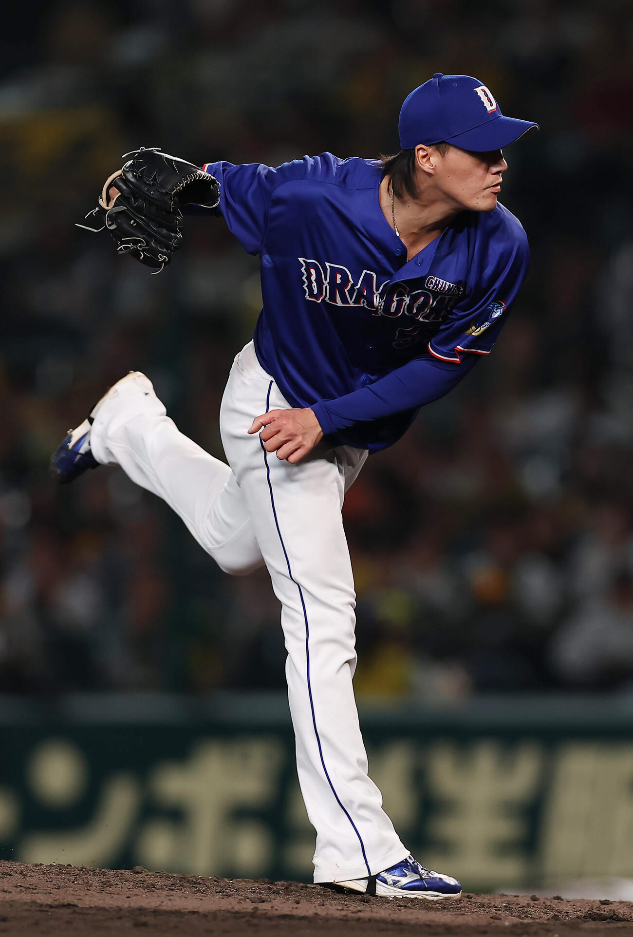 阪神対中日　中日3番手の斉藤（撮影・前田充）