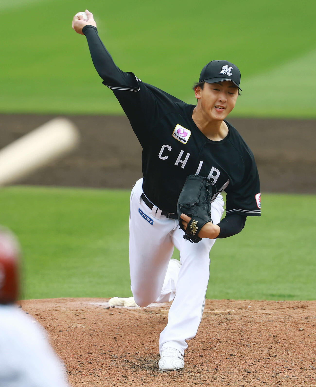 楽天対ロッテ　ロッテ先発の田中晴也（撮影・野上伸悟）