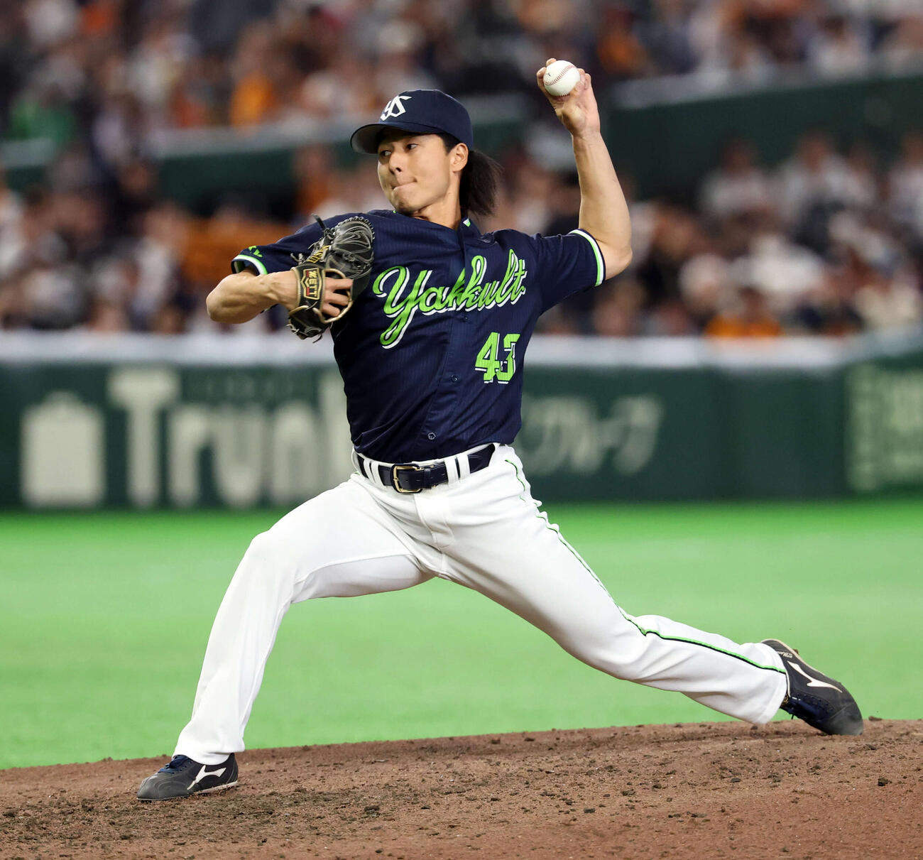 12日巨人戦の8回に登板した増居翔太