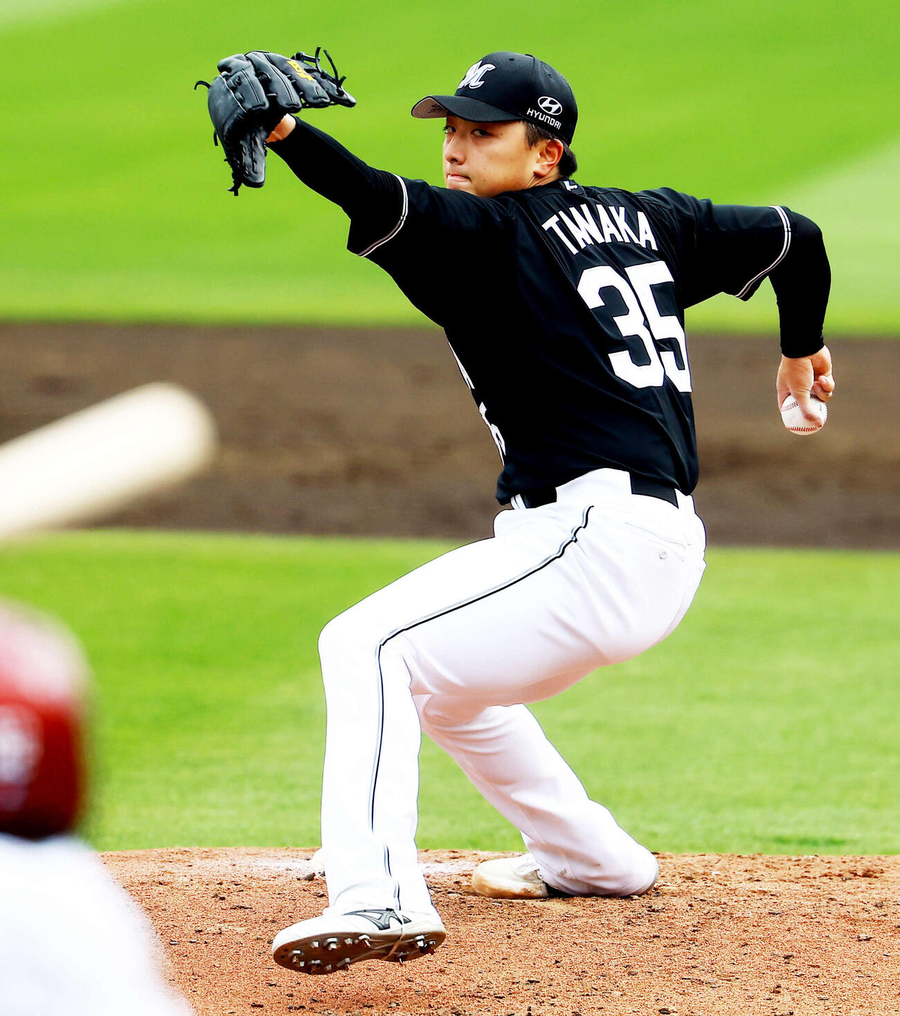 楽天対ロッテ　ロッテ先発の田中晴也（撮影・野上伸悟）
