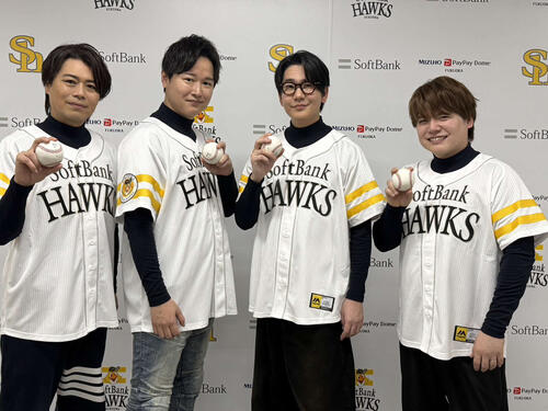 【ソフトバンク】ダイヤのＡ声優陣４人がセレモニアルピッチ　逢坂良太「柳田選手１本打って」