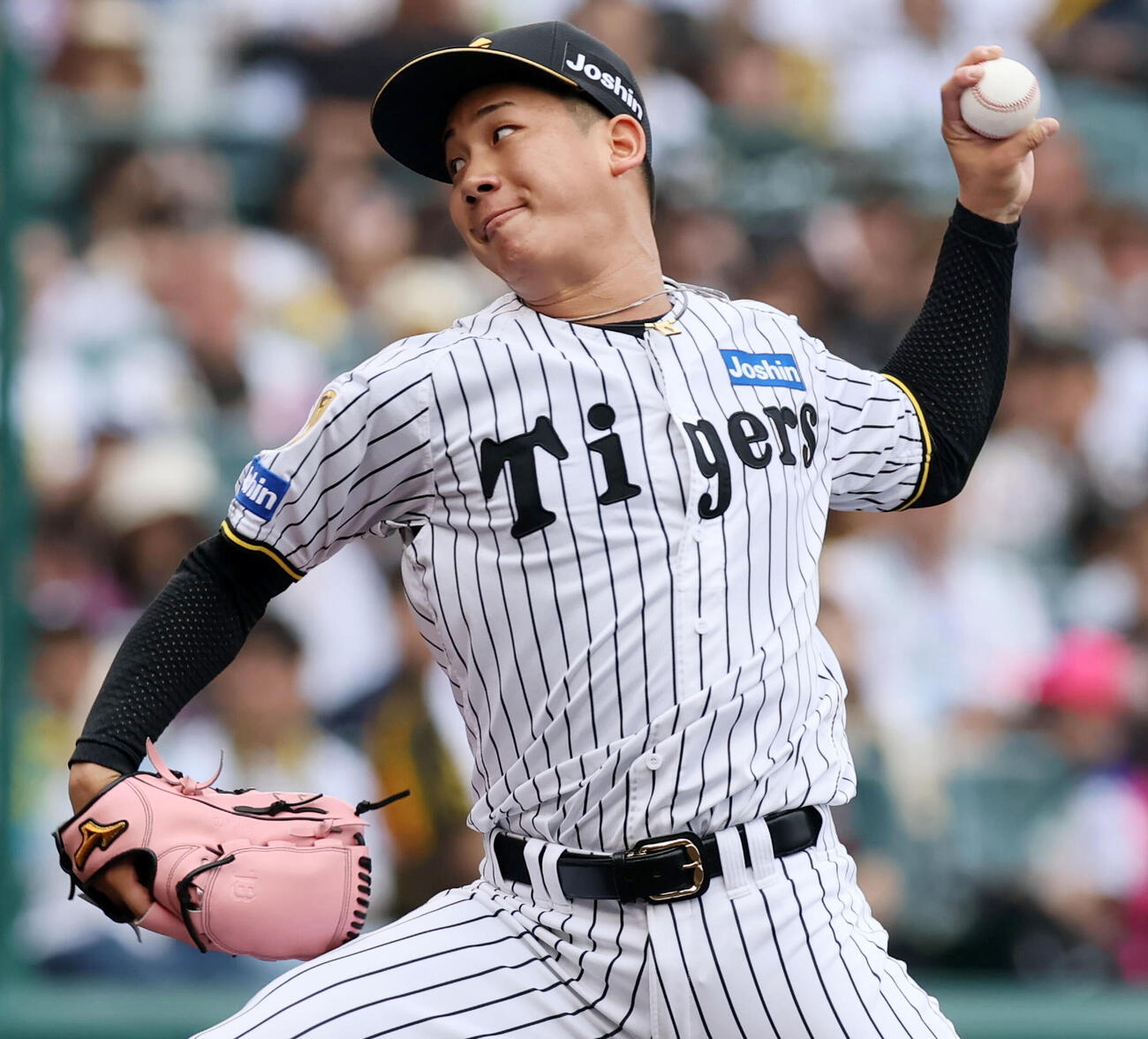 阪神対中日　中日戦に先発する阪神伊原（撮影・加藤哉）