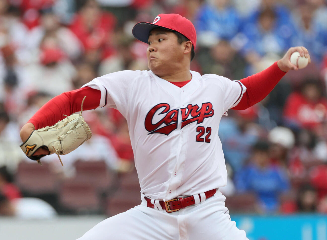 広島対DeNA 9回表DeNA、広島2番手の高（撮影・加藤孝規）