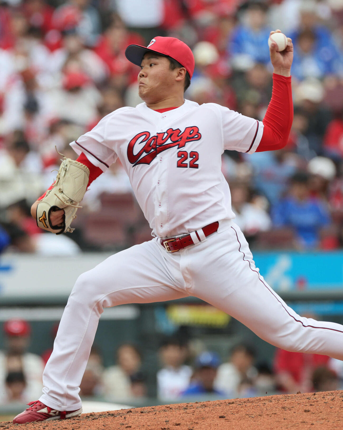 広島対DeNA 9回表DeNA、広島2番手の高（撮影・加藤孝規）