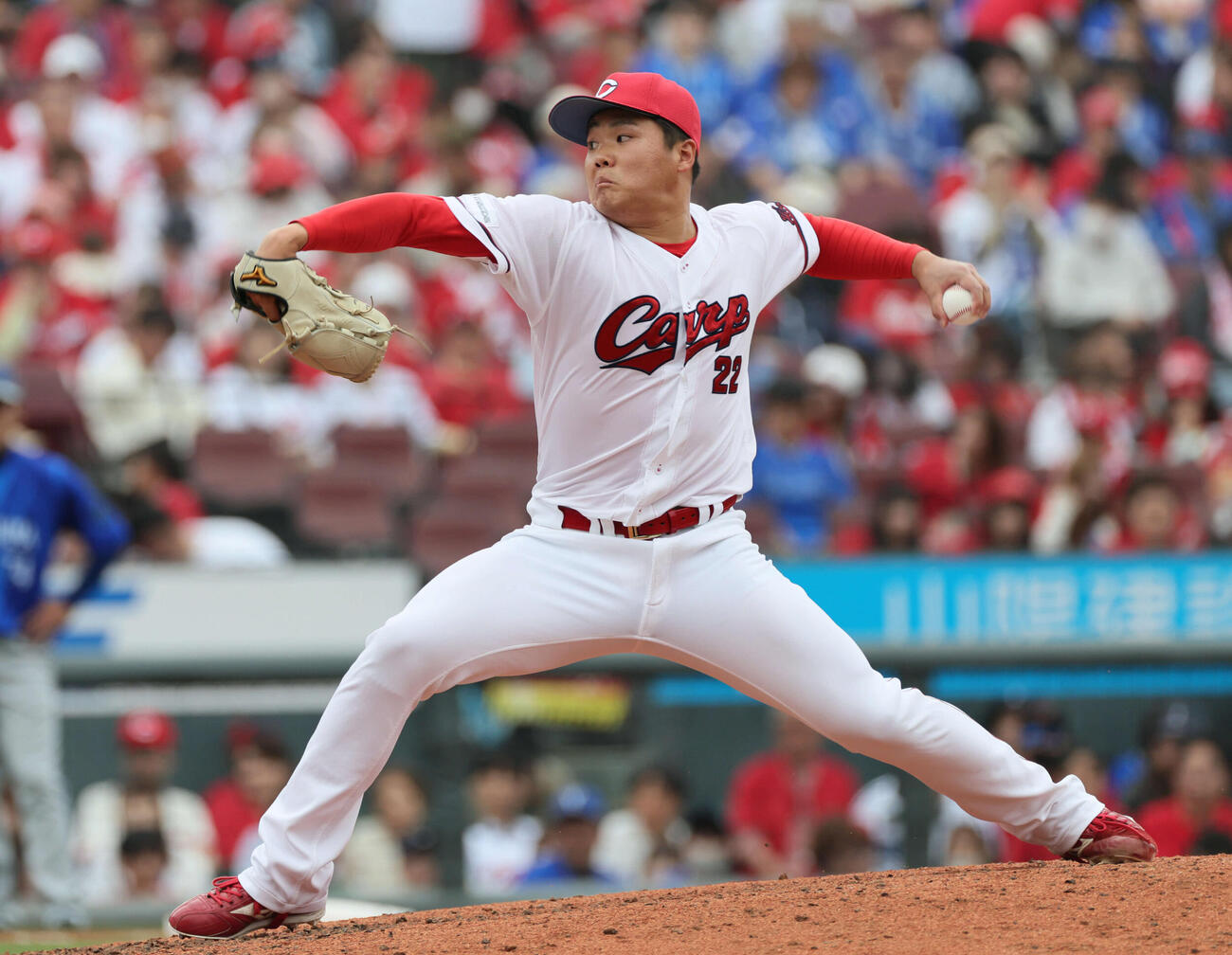 広島対DeNA 9回表DeNA、広島2番手の高（撮影・加藤孝規）