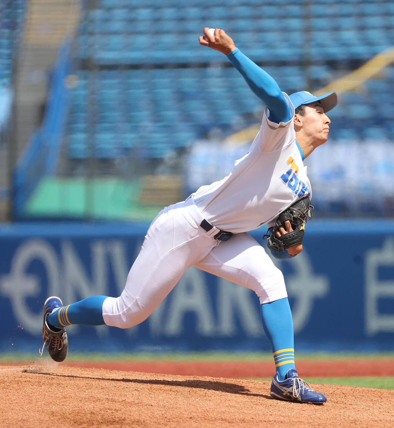 早大対東大　先発した東大・池田（撮影・柴田隆二）