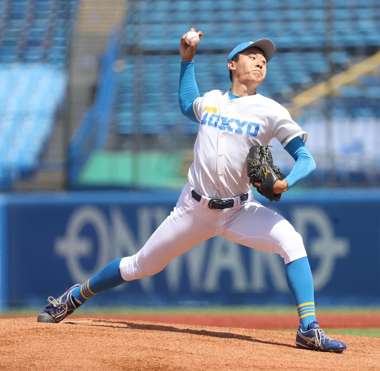 早大対東大　先発した東大・池田（撮影・柴田隆二）