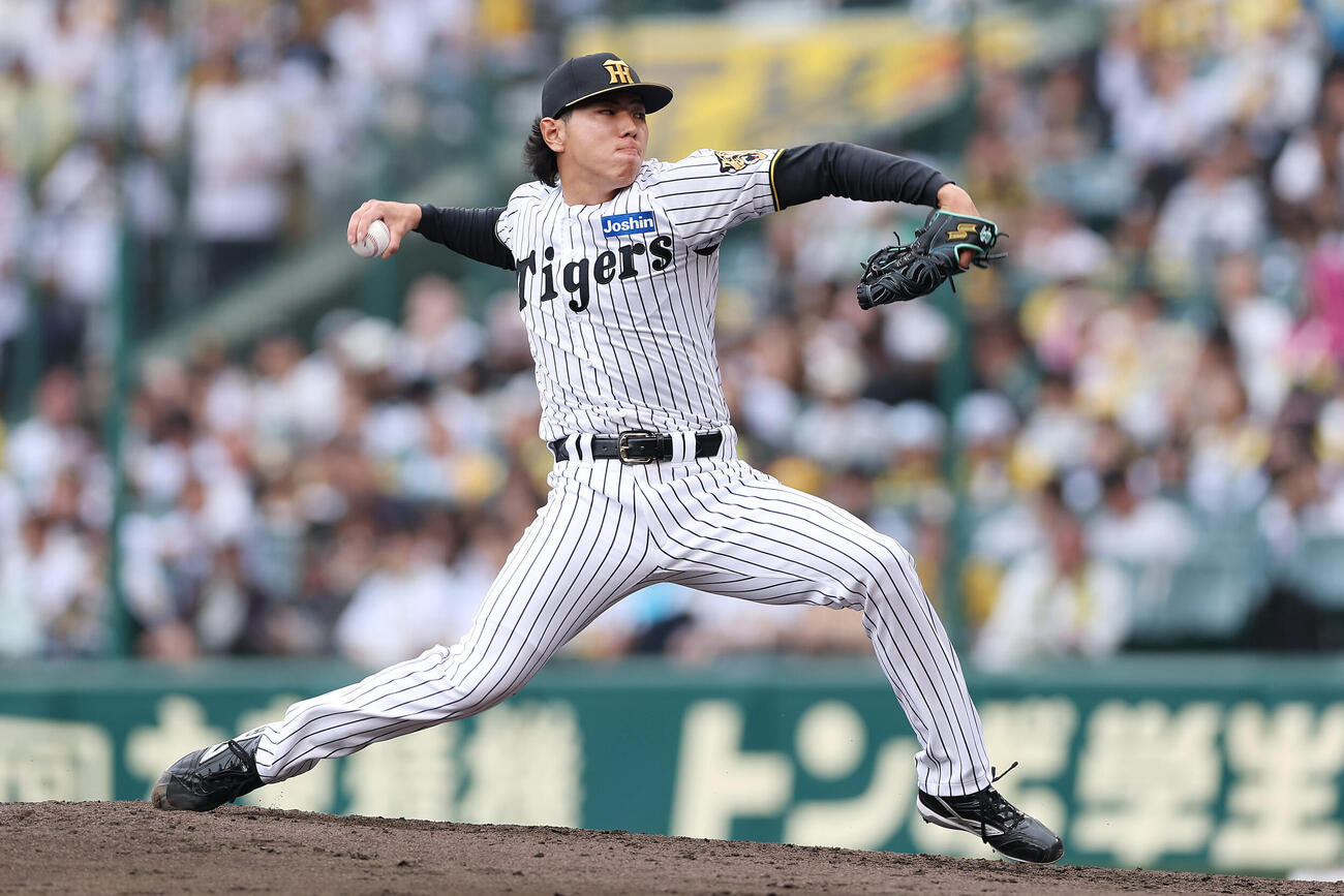 阪神対中日　阪神3番手の工藤（撮影・前田充）