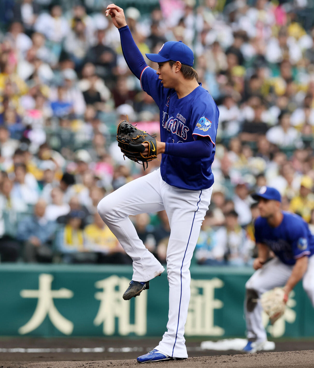 阪神対中日　阪神戦に先発する中日高橋宏（撮影・加藤哉）