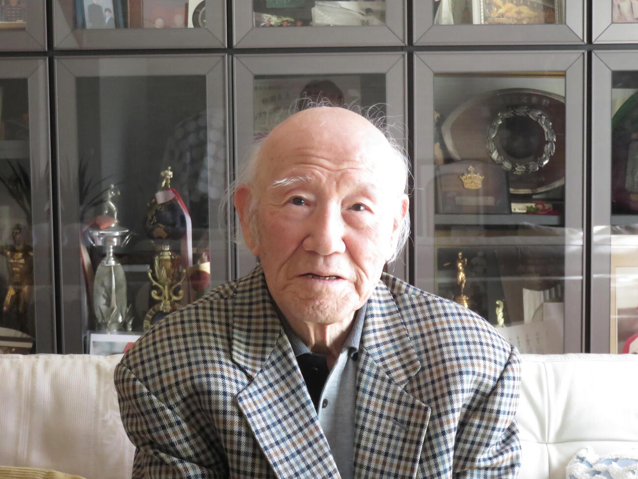 元南海内野手で元近鉄監督の岡本伊三美氏（撮影・寺尾博和）