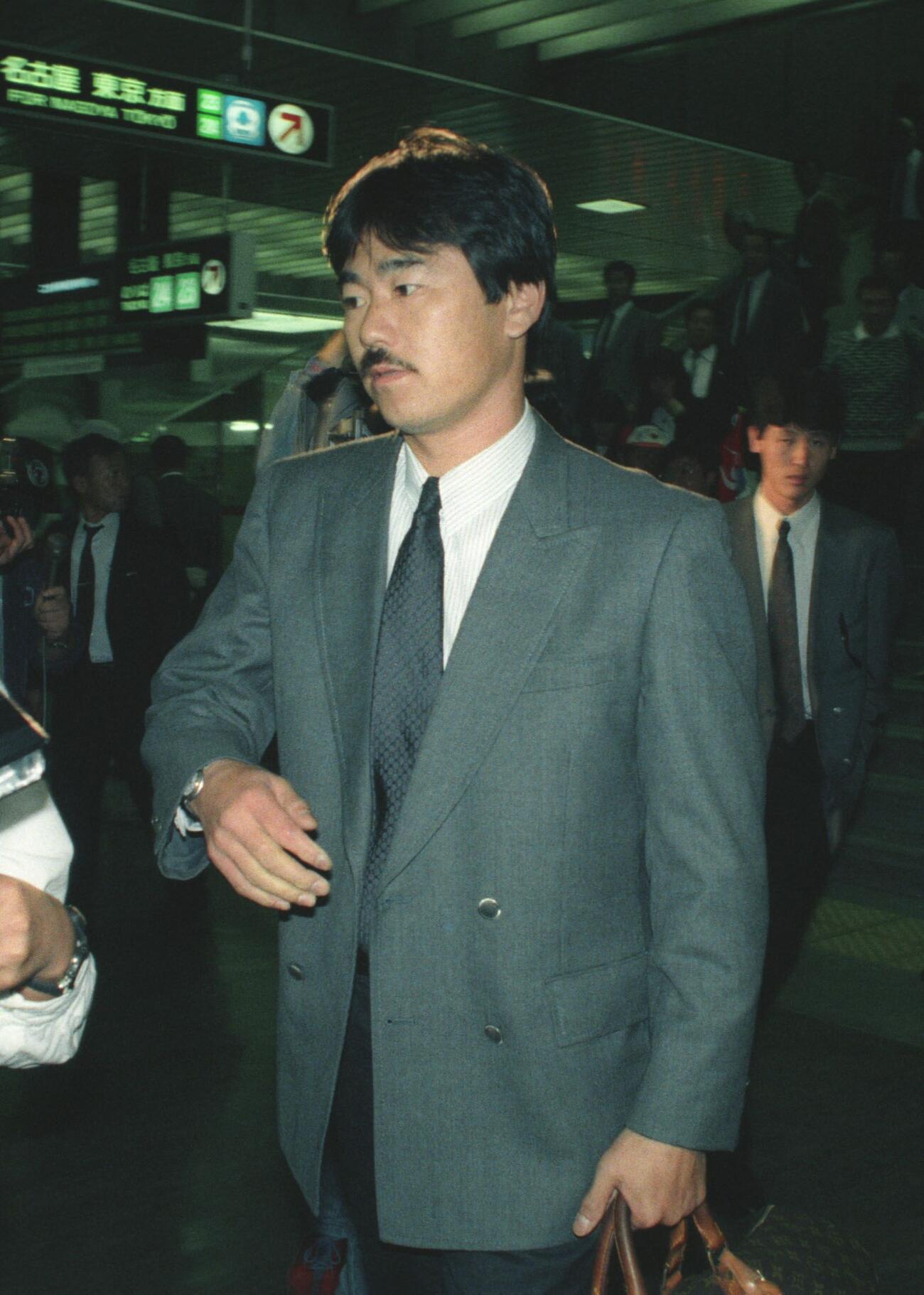近鉄時代の村田辰美さん（1988年10月撮影）