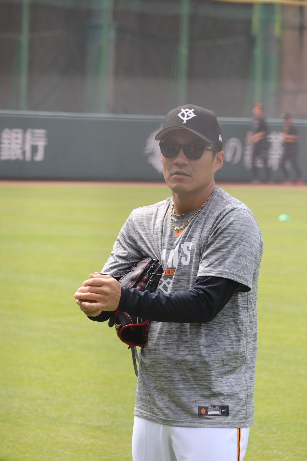 ジャイアンツ球場で調整する巨人則本昂大