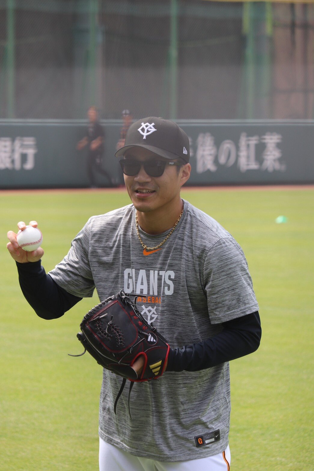 ジャイアンツ球場で調整する巨人則本昂大