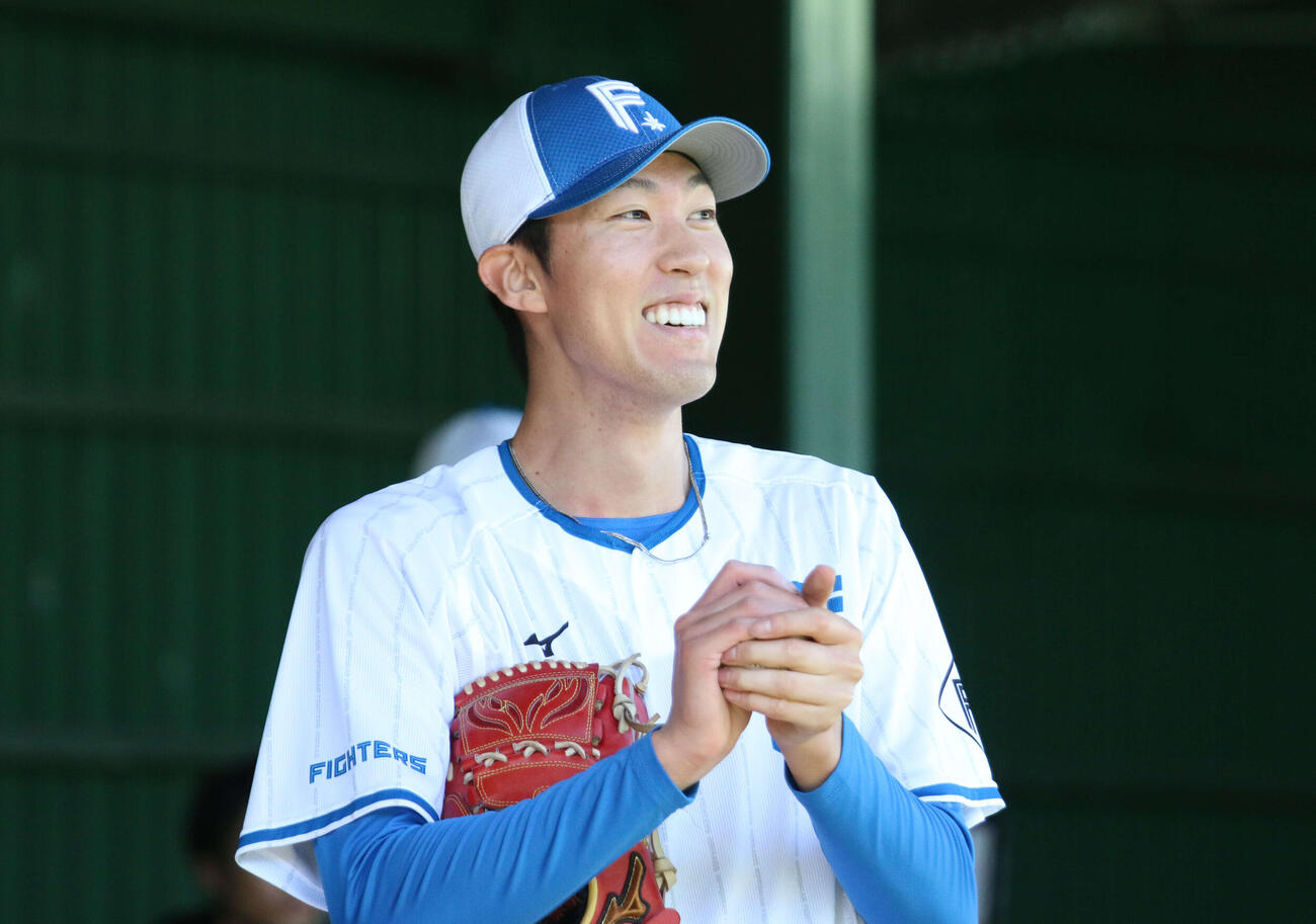 日本ハム福島蓮（2026年2月撮影）