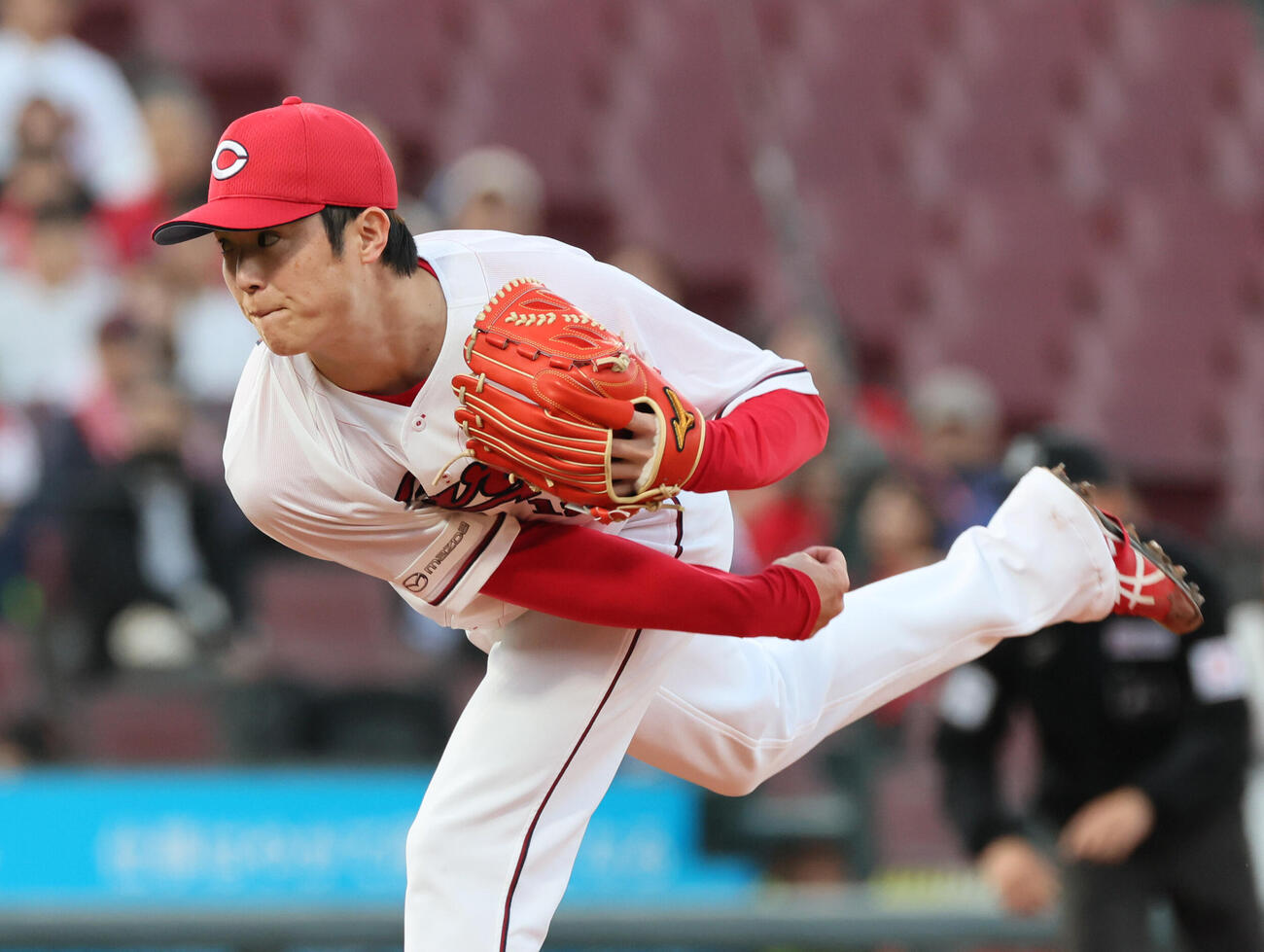 広島対ヤクルト　広島先発の森下暢仁（撮影・加藤孝規）