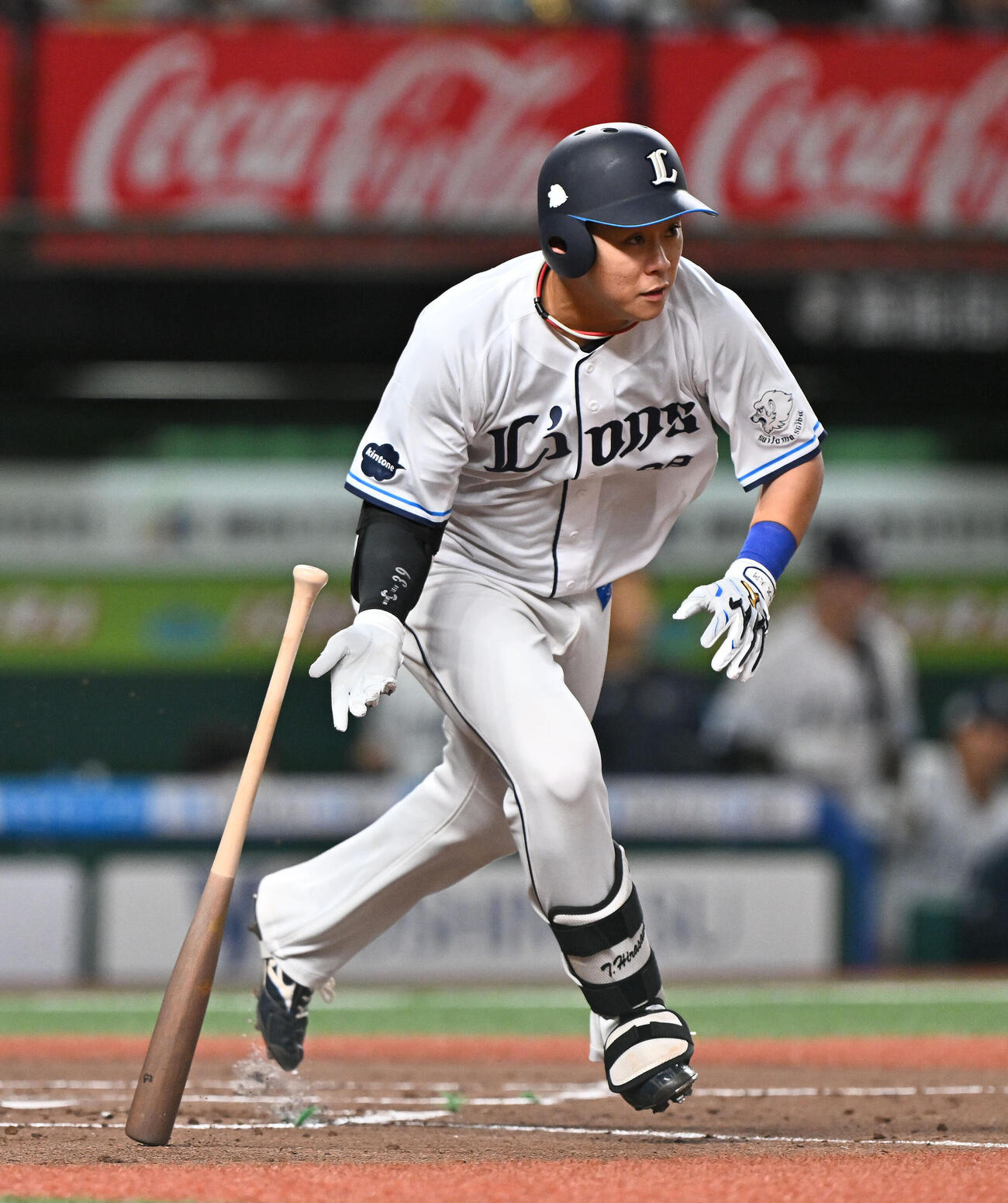 西武対ソフトバンク　1回裏西武2死三塁、平沢大河は適時二塁打を放つ（撮影・滝沢徹郎）