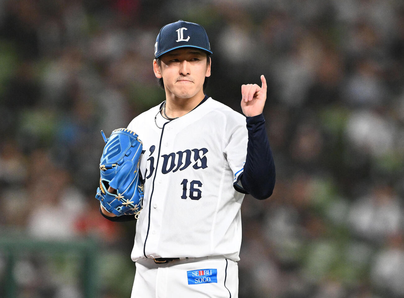西武対ソフトバンク　西武先発の隅田知一郎（撮影・滝沢徹郎）