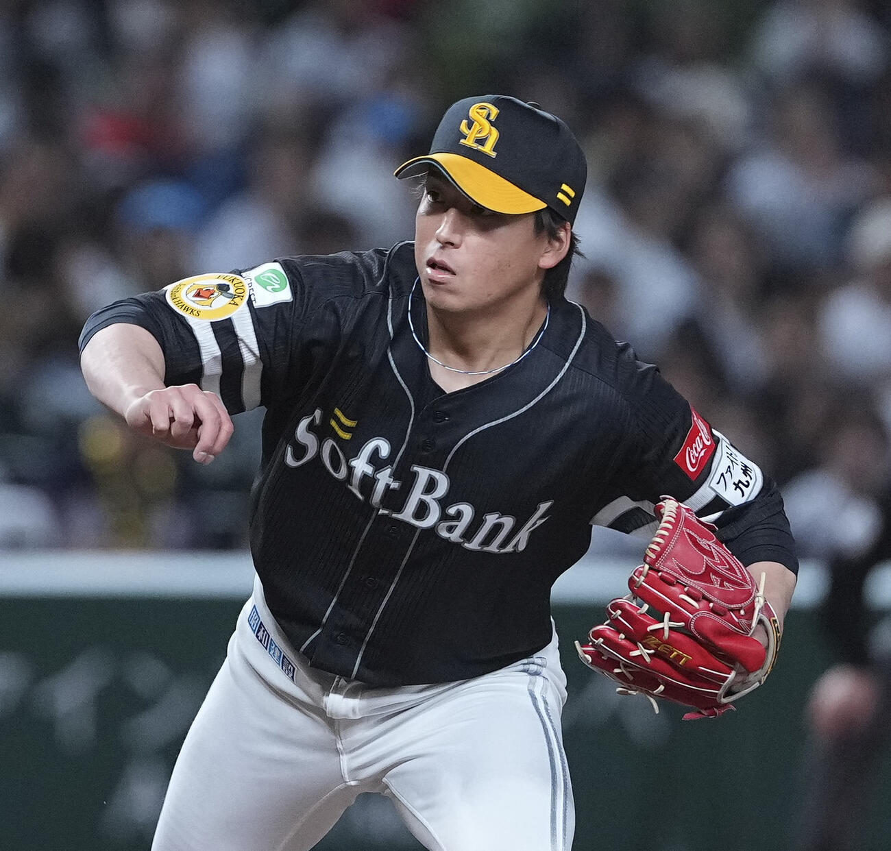2回から登板したソフトバンク・大竹＝ベルーナドーム