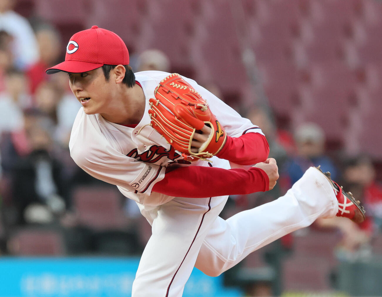 広島対ヤクルト　広島先発の森下暢仁（撮影・加藤孝規）