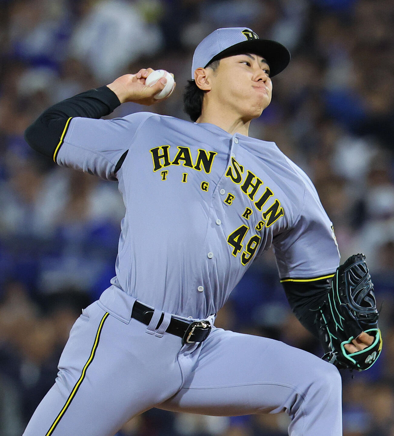 DeNA対阪神　6回、2番手で登板した阪神工藤泰成（撮影・藤尾明華）