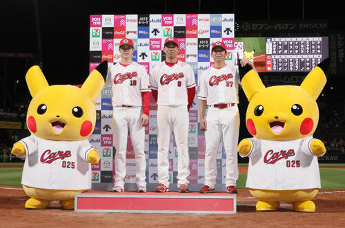【広島】ピカチュウの尻尾見える特別ユニに注目　ヤクルト３連戦はポケモンベースボールフェスタ