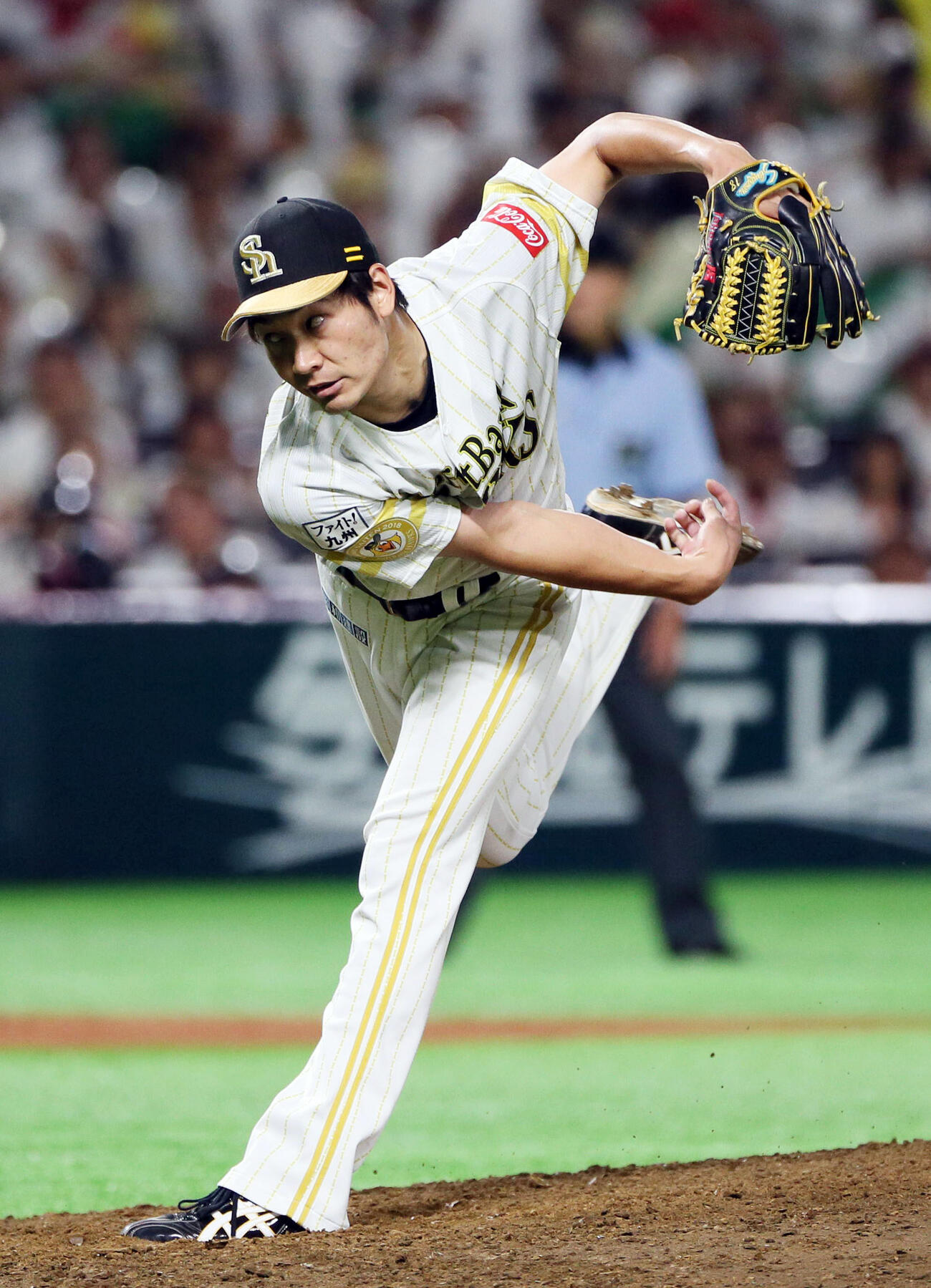 ソフトバンク時代の武田翔太（2018年7月撮影）