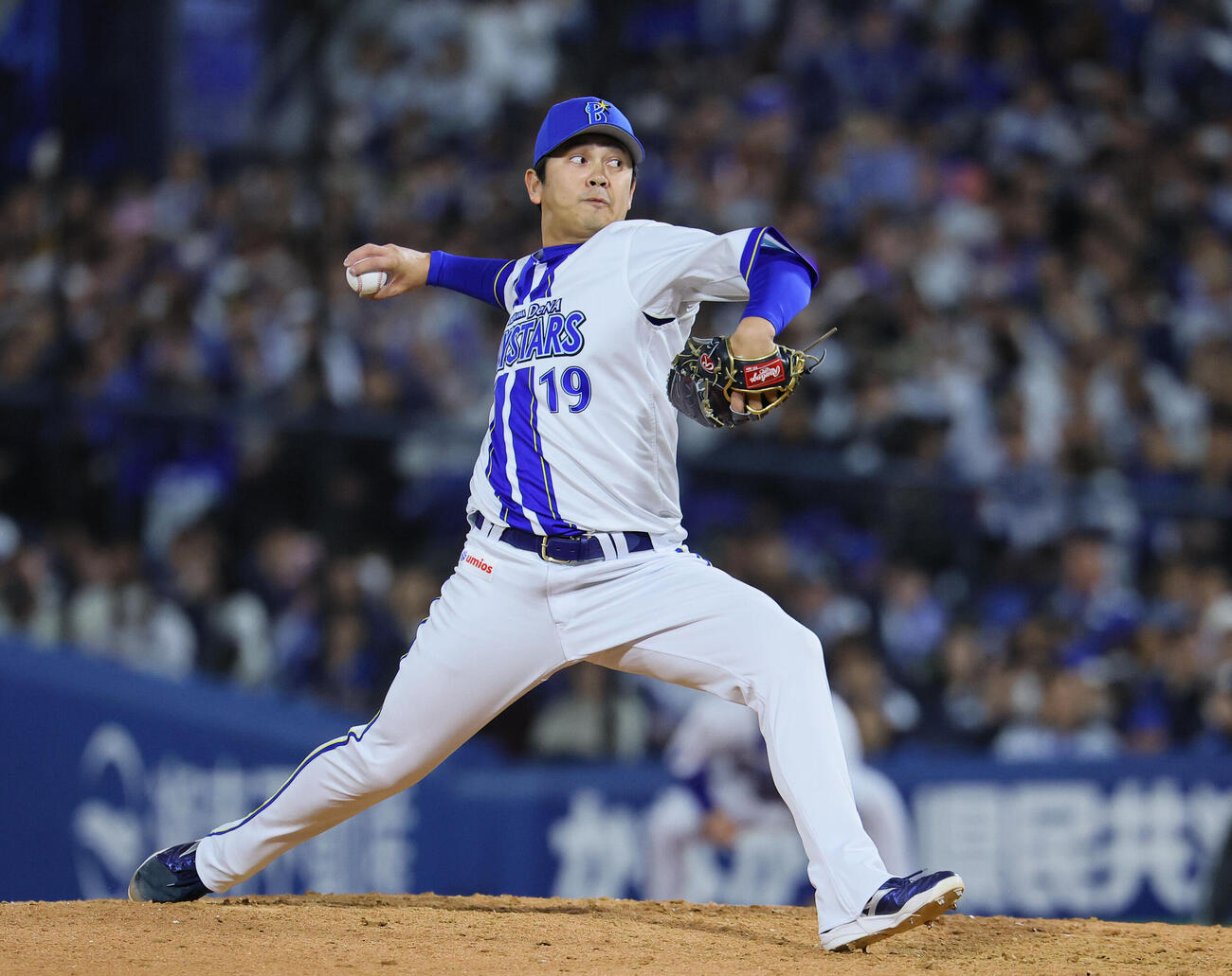 DeNA対阪神　9回に登板したDeNA山崎康晃（撮影・藤尾明華）