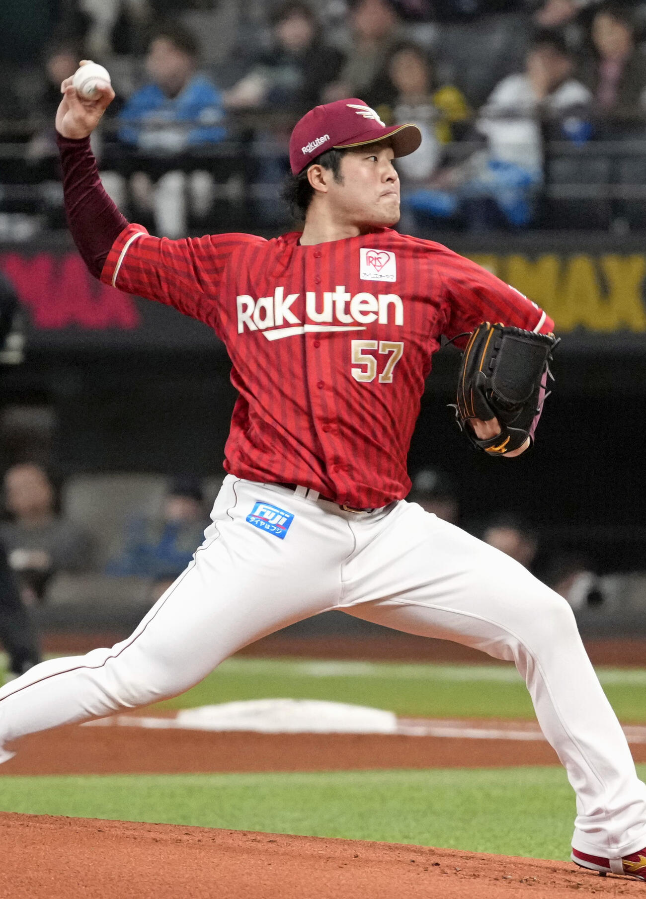 日本ハム戦に先発した楽天・滝中＝エスコンフィールド