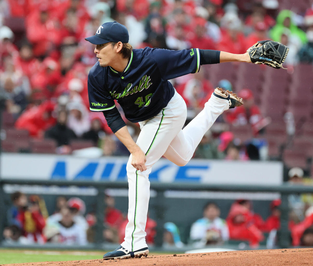 広島対ヤクルト　ヤクルト先発の高梨裕稔（撮影・加藤孝規）