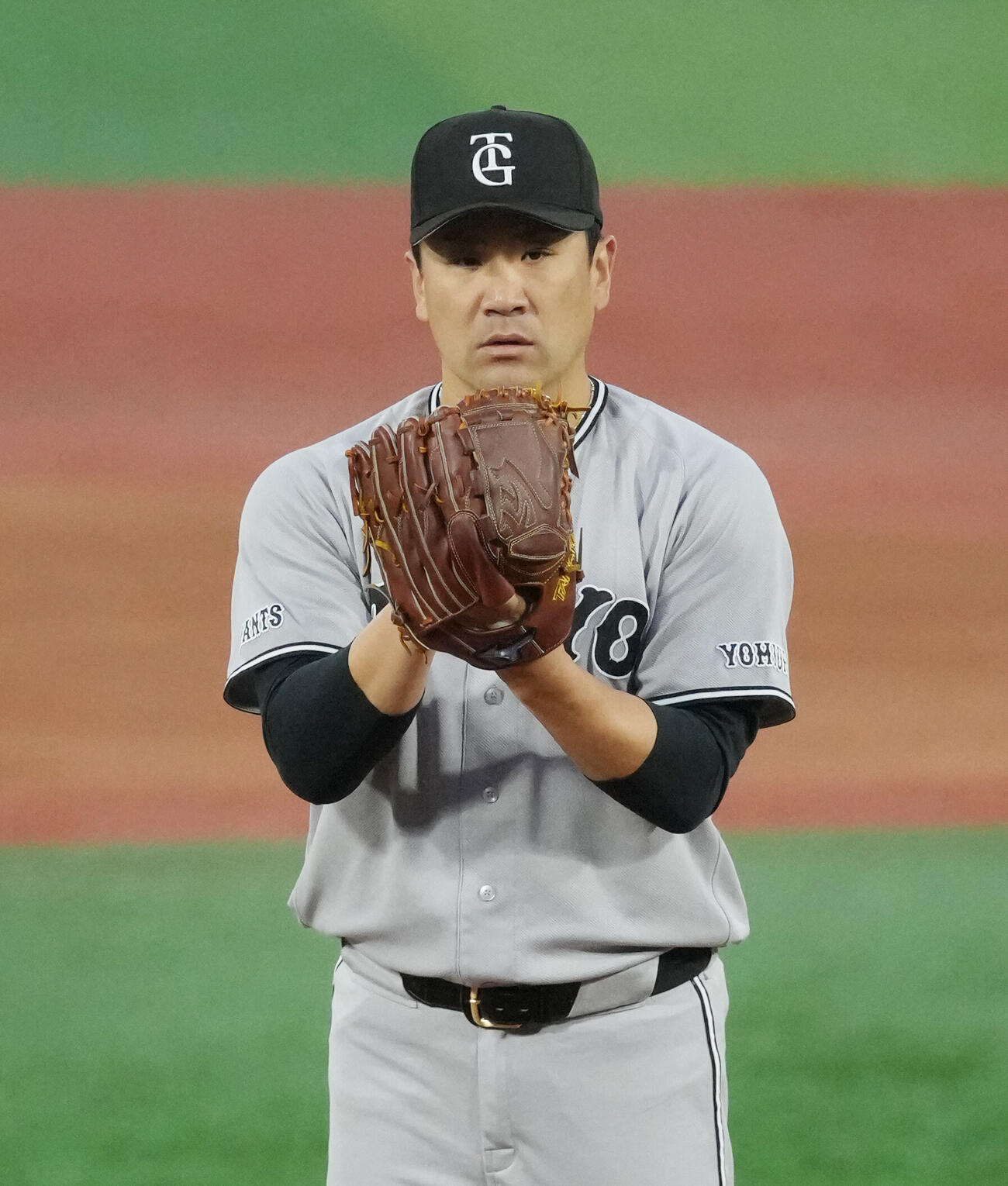 DeNA対巨人　先発し力投する巨人田中将大　（撮影・増田悦実）