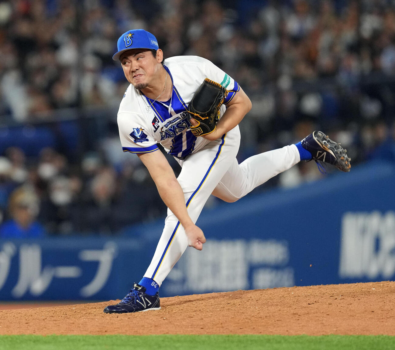 DeNA対巨人　11回からマウンドに上がったDeNA中川虎大（撮影・たえ見朱実）