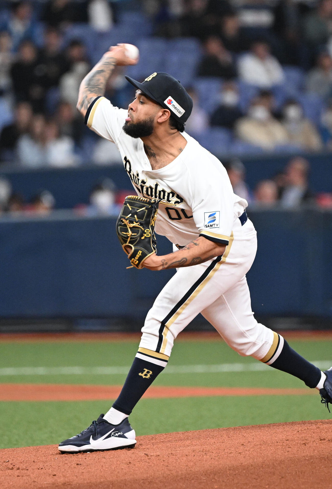 オリックス対日本ハム　先発するオリックス・アンダーソン・エスピノーザ（撮影・和賀正仁）