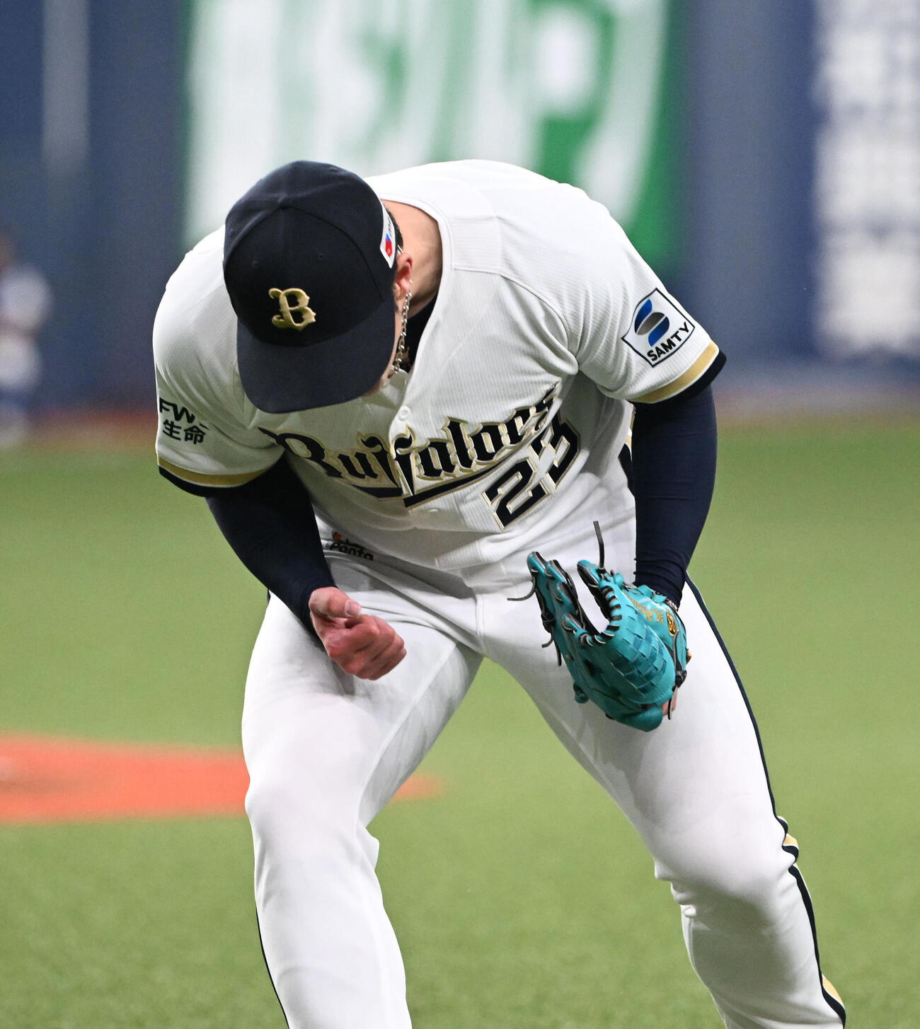オリックス対日本ハム　7回表日本ハム2死満塁、レイエスを一邪飛に抑え雄たけびをあげる吉田輝星（撮影・和賀正仁）