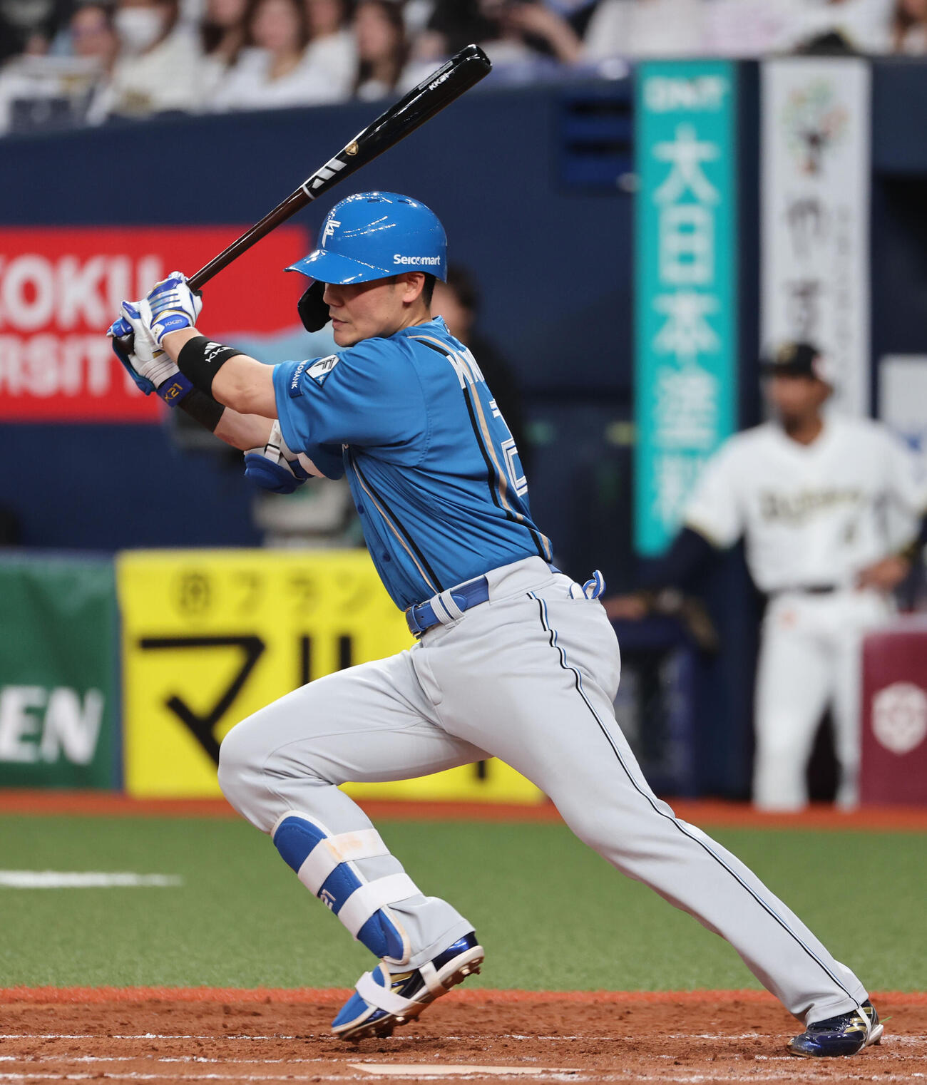 オリックス対日本ハム　5回表日本ハム2死三塁、清宮幸太郎は中前適時打を放つ（撮影・西尾就之）