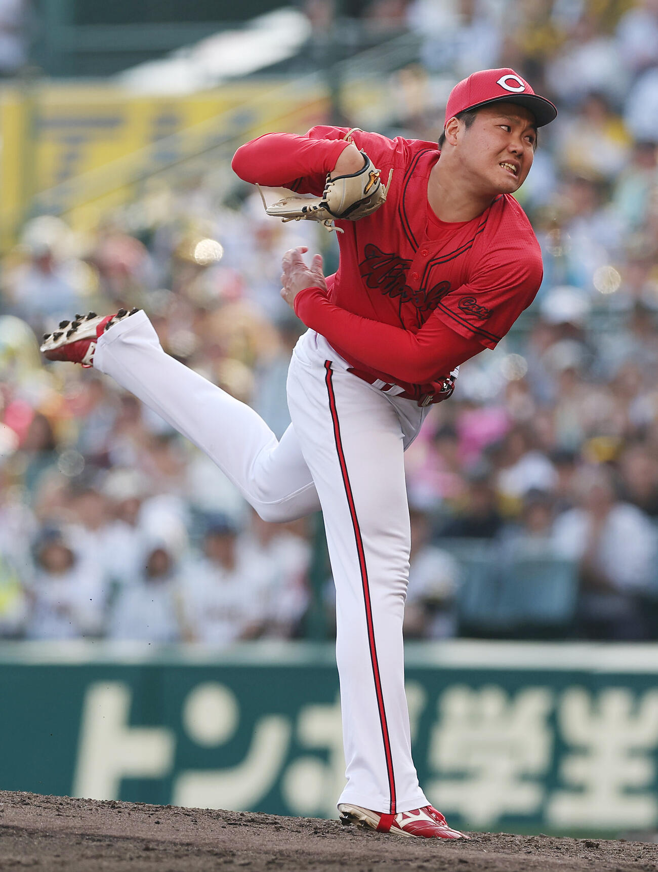 阪神対広島　広島2番手の高太一（撮影・前田充）