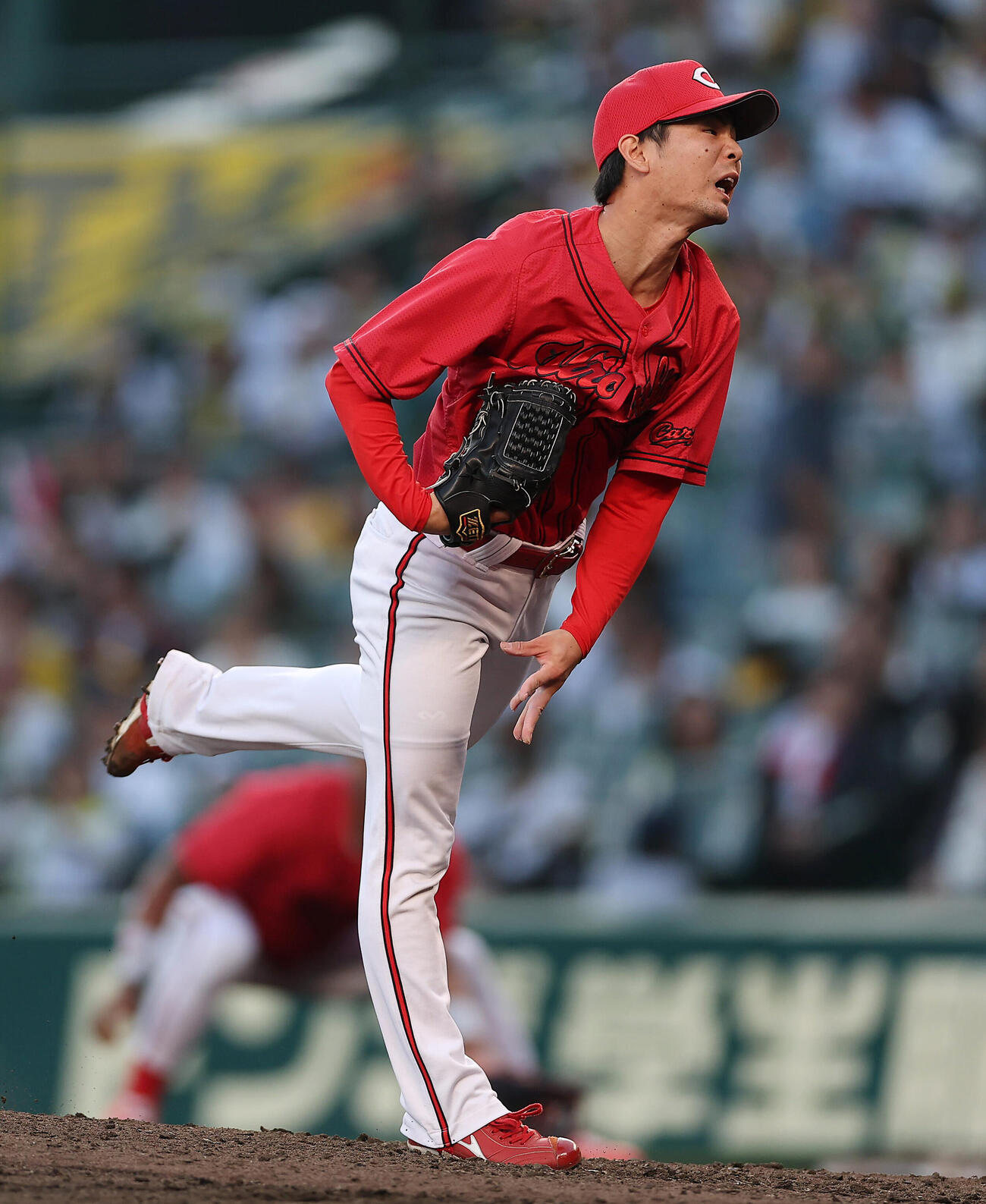 阪神対広島　広島5番手の森浦大輔（撮影・前田充）